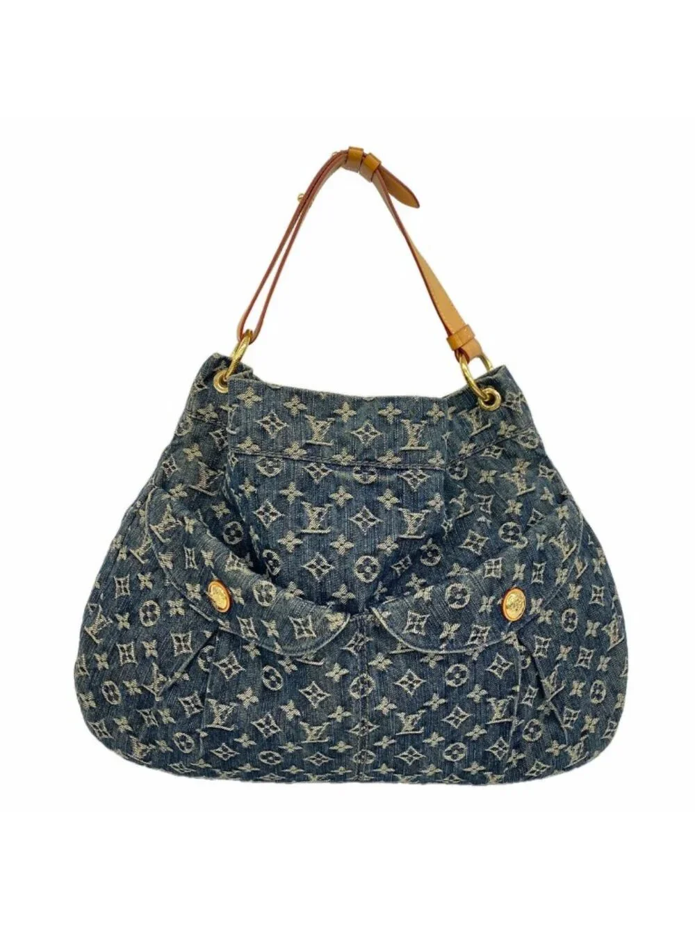 Louis Vuitton Shoulder Bag Monogram Denim Daily GM Blue